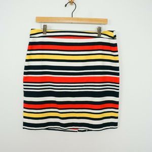 Banana Republic Pencil Skirt Multi Color Stripe